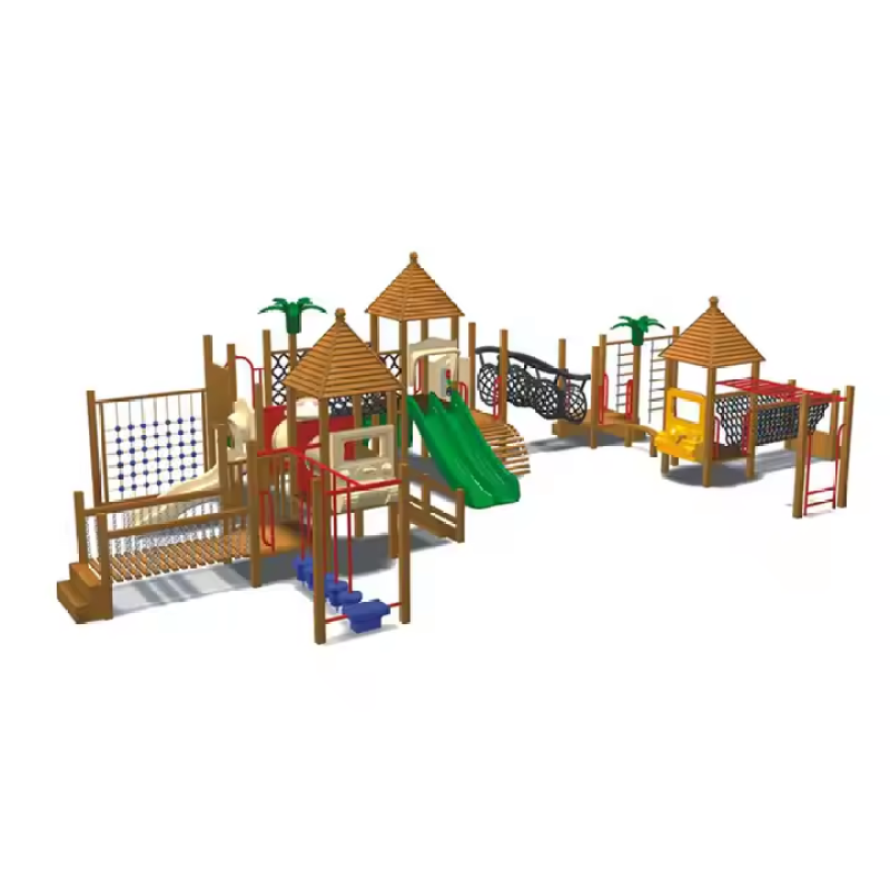 High-quality Custom-made Outdoor Children's Playground with Swing,slide,and Amusement Facilities Suitable for Schools and Parks
