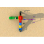 Children's Amusement Slide and Swing Combination  Material Kids Entertainment Outdoor Playground Slide