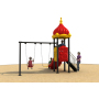 Children's Amusement Slide and Swing Combination  Material Kids Entertainment Outdoor Playground Slide