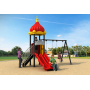 Children's Amusement Slide and Swing Combination  Material Kids Entertainment Outdoor Playground Slide