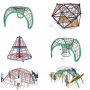 Factory Direct Sale Climbing Net Kindergarten Climbing Net Park Scenic Area Children's Play Equipment Tunnel Net Rope Net Slide