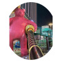 BAIQI Stainless Steel Tube Water Slide Plastic Playground Slide for Kids and Adults