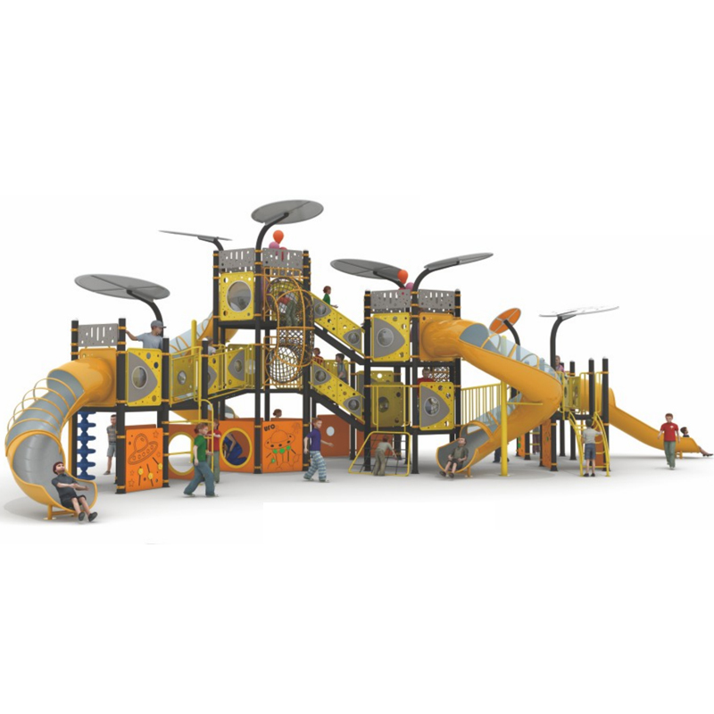 Professional Manufacturer's Design Outdoor Children's Playground Equipment Set with Multiple Themed Slide Parks for Kids Adults