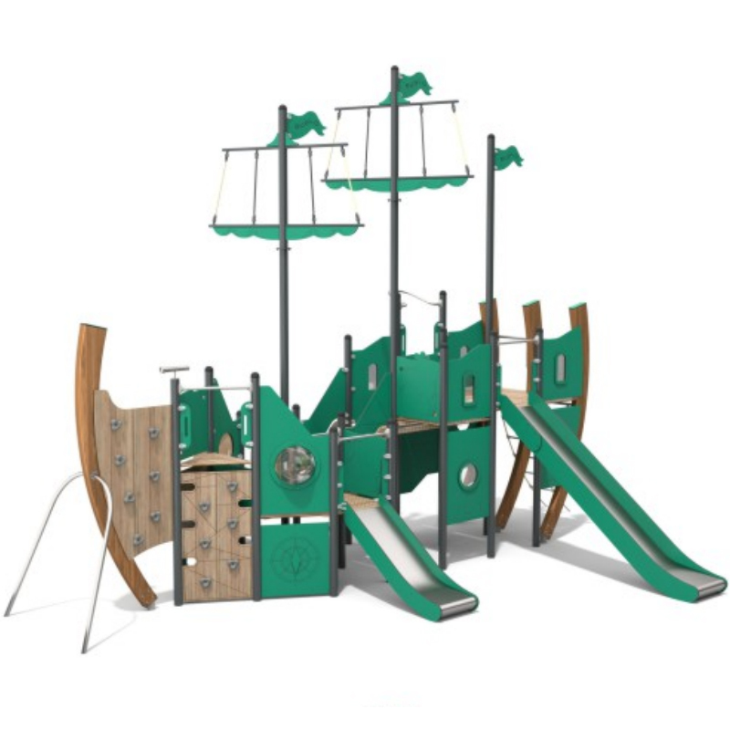 Professional Manufacturer's Design Outdoor Children's Playground Equipment Set with Multiple Themed Slide Parks for Kids Adults