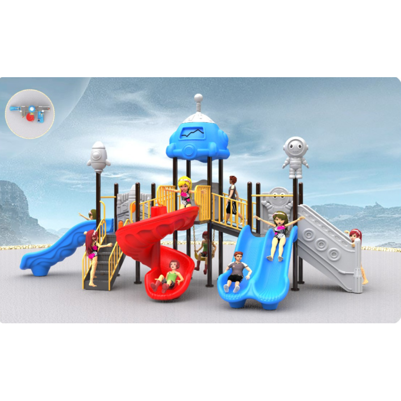 New Children's Slide Outdoor Community Park Large Amusement Facility Kindergarten Outdoor Combination Little Doctor Slide