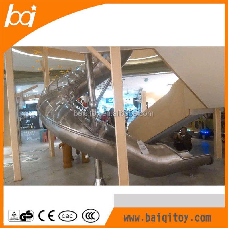 Popular Park Kids Children Stainless Steel Tube Slide Outdoor Playground for Sales