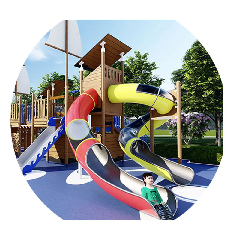 Custom Indoor Stainless Steel Slide for Adults Outdoor Children's Tube Slide Made Plastic Vinyl Material for Garden School Use