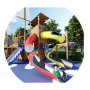 Custom Indoor Stainless Steel Slide for Adults Outdoor Children's Tube Slide Made Plastic Vinyl Material for Garden School Use