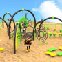 Large Community Sports Activity Equipment Outdoor Children's Playground Climbing Slides for Kindergarten for Physical Training