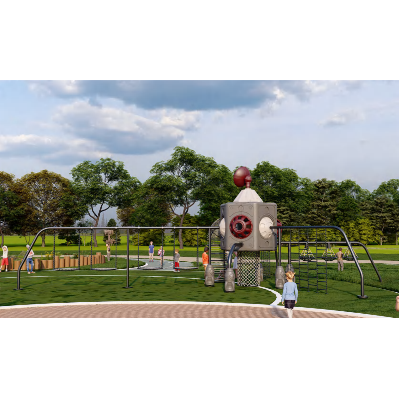 Customized Color Outdoor Playground Equipment Slide Outdoor Kids Games Plastic Equipment