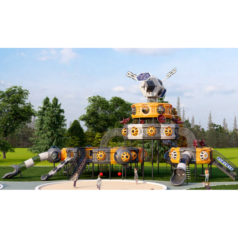 Custom Funny Kids Game Plastic Slide New Design Outdoor Playground Equipment for Outdoor Playsets