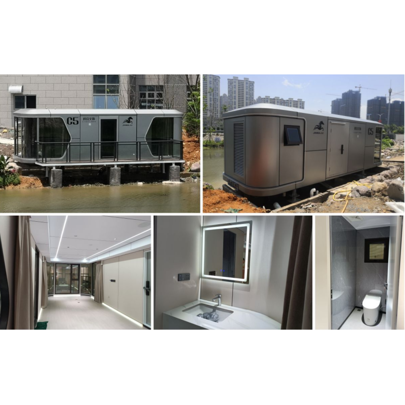 Outdoor Mobile Glamping Space Capsule Resort Hotel Tiny House and Spacecraft House