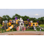 Outdoor Children's Large Plastic Slide Kindergarten Swing Slide Combo Outdoor Park Community Amusement Equipment