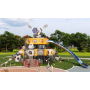 Outdoor Children's Large Plastic Slide Kindergarten Swing Slide Combo Outdoor Park Community Amusement Equipment