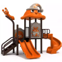Large Outdoor PE Slide and Swing Combo for  Parks & Sports Parks Children's Play Equipment