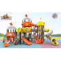 Newest Outdoor Playground Series Metal Plastic Helicopter Slide Children's Amusement Equipment for Resort Hotels