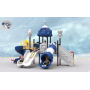 Custom Single Double Spliced Spiral Outdoor Amusement Equipment Durable PE Vinyl Children's Garden Shopping Mall Adventure Park