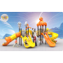 Custom Single Double Spliced Spiral Outdoor Amusement Equipment Durable PE Vinyl Children's Garden Shopping Mall Adventure Park