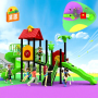 New Children's Combination Slide Climbing Frame 3 to 10 Years Old Swing Outdoor Community Amusement Equipment