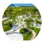 Multifunctional Outdoor Games Vinyl Spirals Combined Children's Plastic Indoor/Outdoor Rotary Slide