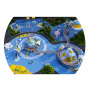 Multifunctional Outdoor Games Vinyl Spirals Combined Children's Plastic Indoor/Outdoor Rotary Slide