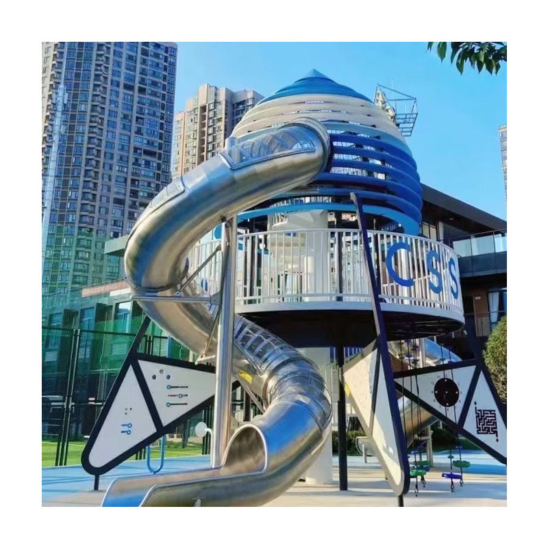 Multifunctional Outdoor Games Vinyl Spirals Combined Children's Plastic Indoor/Outdoor Rotary Slide
