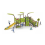 Green Forest Series Outdoor Large Playground with Slide and Climbing Net, Professional Customized Playground Equipment Sales