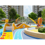 Outdoor Large Amusement Park Various Amusement Facilities Children's Double Seesaw Spring Rocking Horse Swing Custom Sale