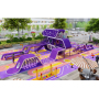 Outdoor Large Amusement Park Various Amusement Facilities Children's Double Seesaw Spring Rocking Horse Swing Custom Sale