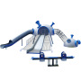 Outdoor Large Amusement Park Various Amusement Facilities Children's Double Seesaw Spring Rocking Horse Swing Custom Sale