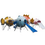 Outdoor Large Amusement Park Various Amusement Facilities Children's Double Seesaw Spring Rocking Horse Swing Custom Sale
