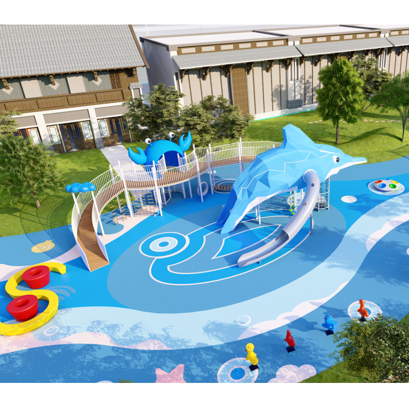 Latest Design Whale Shape Outdoor Non-standard Playground Customization, Children's Outdoor Amusement Facilities for Sale