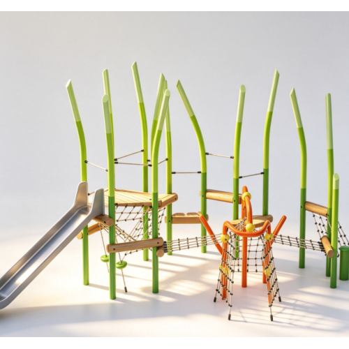 JungleVerse Outdoor Climbing Play Structure