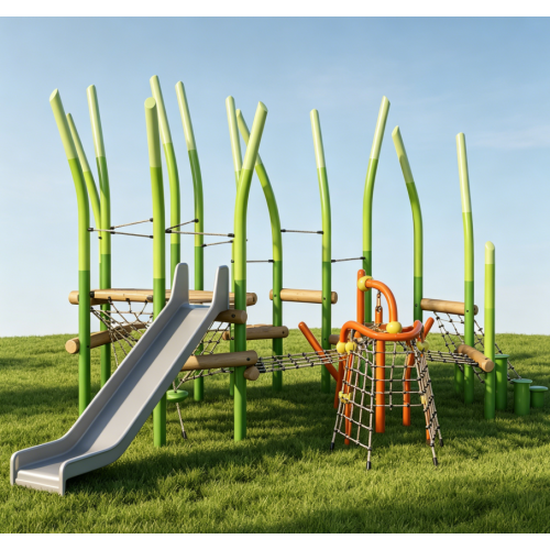 JungleVerse Outdoor Climbing Play Structure