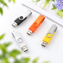 Custom Logo Swivel USB Flash Drive - 8GB-64GB