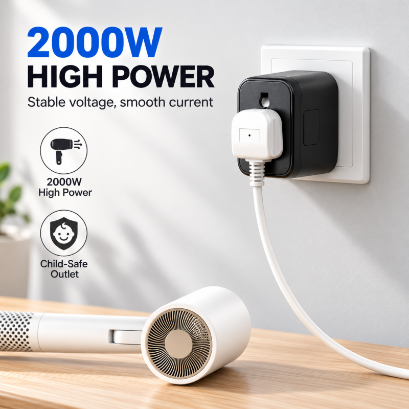 Universal Travel Adapter with 2 USB-C port & 2 USB-A port,Fast Charging Version