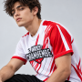 Unisex Check Cotton Running T-Shirt Short Sleeve Crew Neck