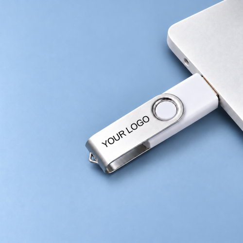 Custom Logo Swivel USB Flash Drive - 8GB-64GB