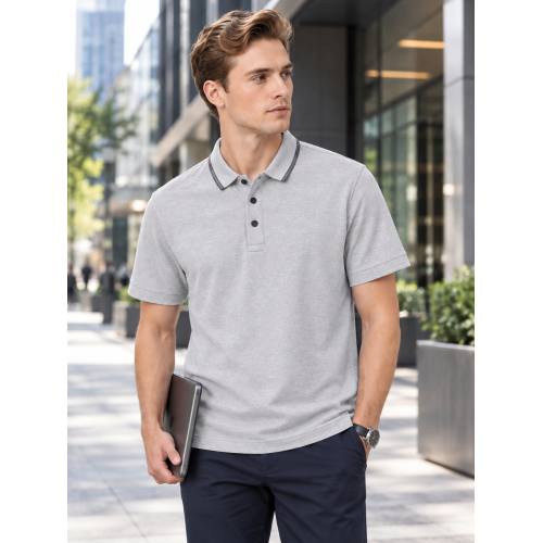 Wholesale Custom Logo Sports Polo Shirt 165GSM Pique Mesh