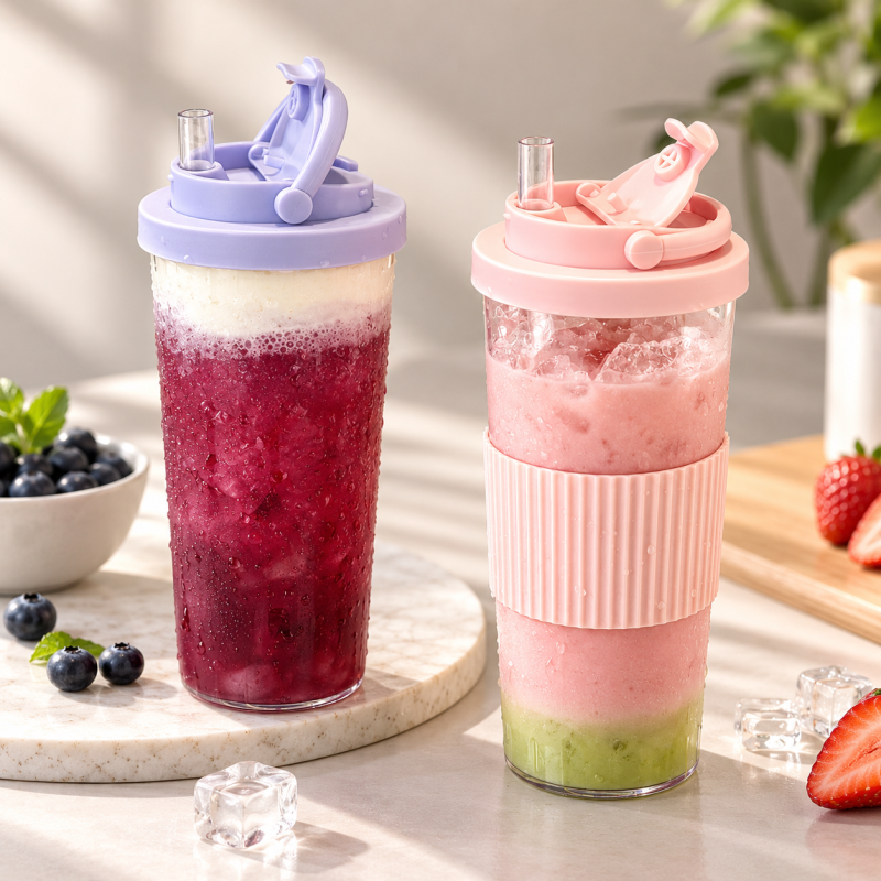 880ML Tritan Straw Cup with Handle