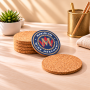 Natural Cork Round Insulated Coasters - Eco, Heat Resistant