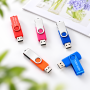 Custom Logo Swivel USB Flash Drive - 8GB-64GB