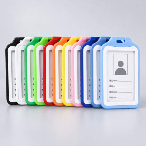 Vertical Name Tag Holder With Hanging Strap