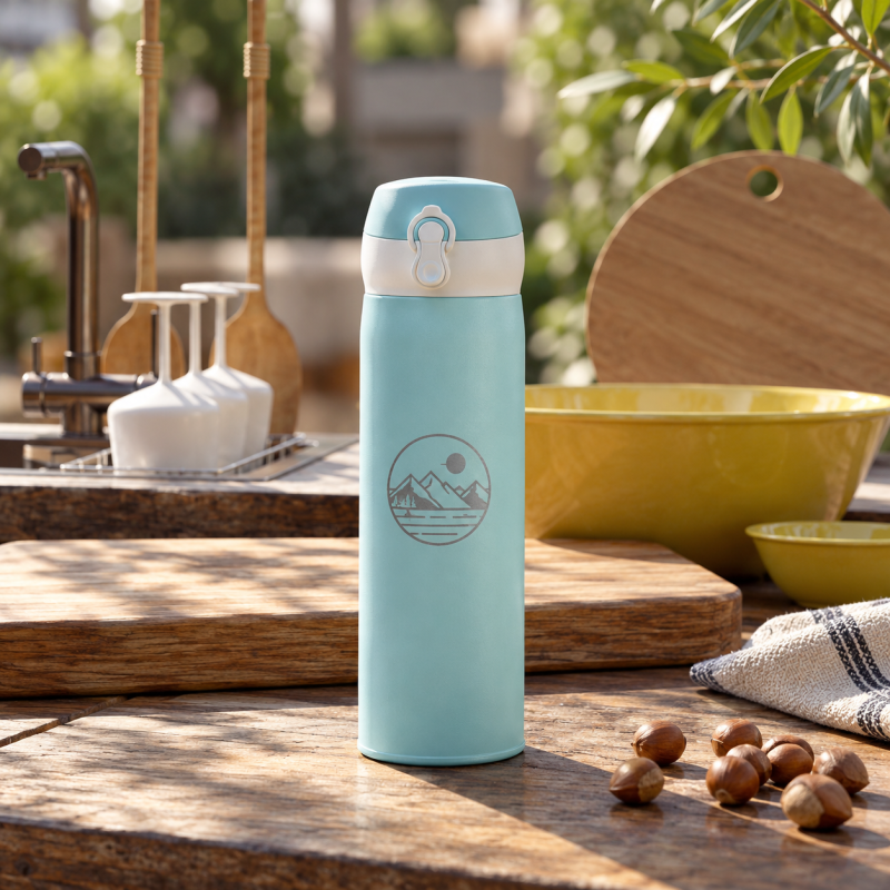 Custom 500ML Stainless Steel Vacuum Flask - 24H Insulated Sport Bottle