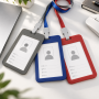 Vertical Name Tag Holder With Hanging Strap