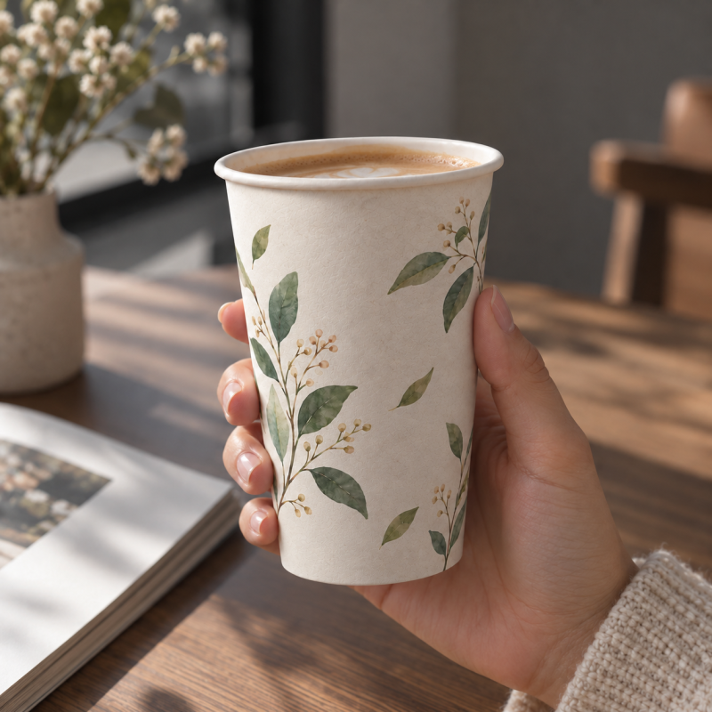 Customizable 9oz Disposable Paper Cup - Eco-Friendly, 250ml