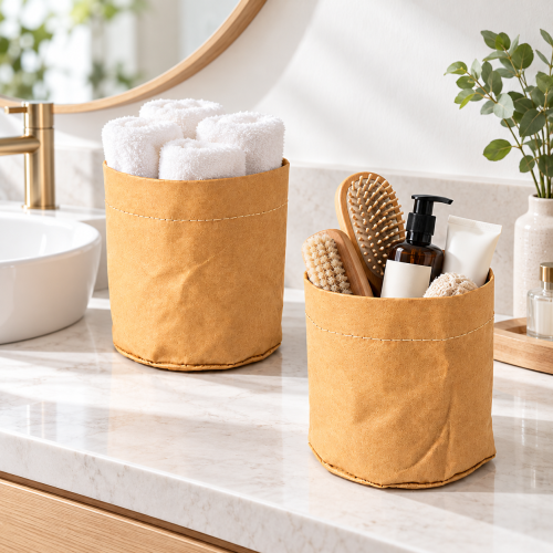 Washable Kraft Paper Storage Bag