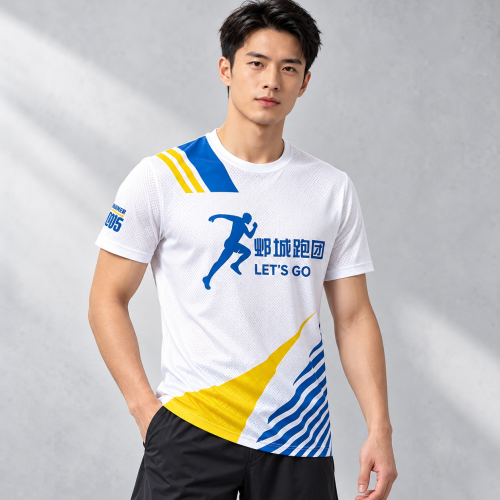 Unisex Breathable Running T Shirt Custom Wholesale Nylon