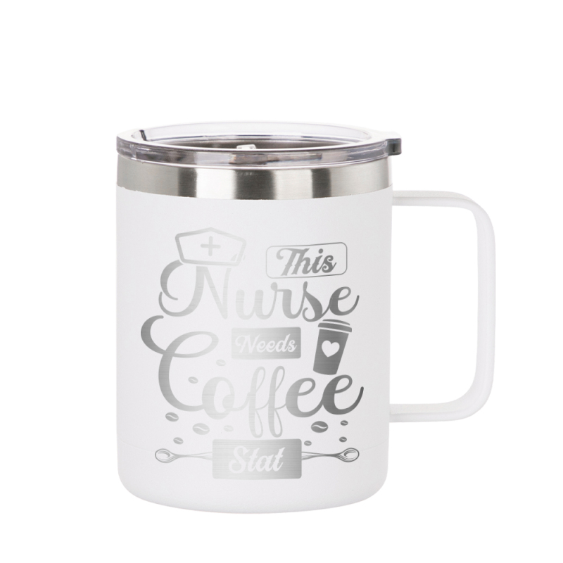 12oz Stainless Steel Vacuum Insulated Tumbler with Handle