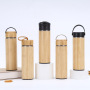 17oz Double Wall Bamboo Vacuum Water Bottle with Tea Infuser